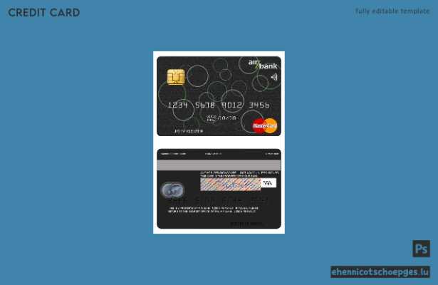 Czech Air Bank Mastercard Beispielvorschau